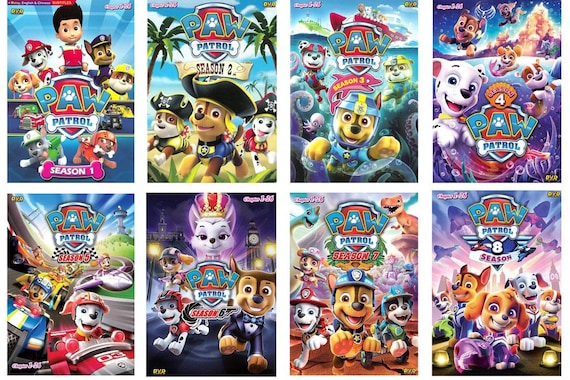 DVD Children Cartoon Paw Patrol Season 1 / 2 / 3 / 4 / 5 / 6 / 7
