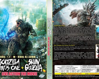 DVD Japanese Movie Godzilla Minus One + Shin Godzilla Live Actin