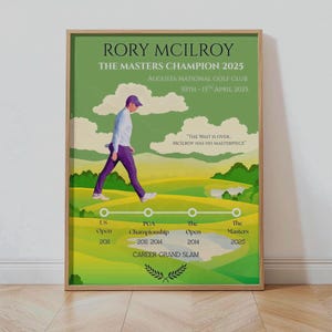 Rory McIlroy, campeão de golfe de Masters e Grand Slam de 2025 | McIlroy se junta a grandes nomes do golfe | McIlroy Augusta Victory