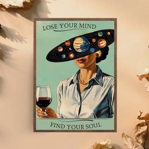 Lose your mind Find your soul Retro Poster, Lose your mind print, retro music-inspired wall art, retro poster print, music retro poster