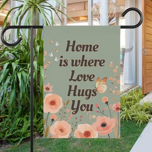Gartenfahne mit Schmetterlingsmotiv: Inspirierende Dekoration