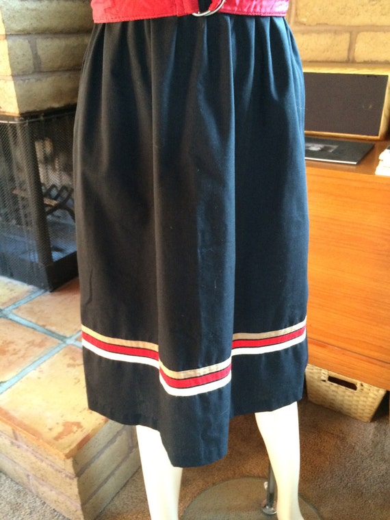 1960's mod short-sleeve knee-length elastic-waist… - image 4