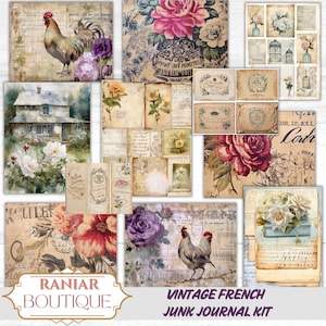 diário de lixo francês, itens efêmeros franceses, pôsteres franceses vintage, cartões postais franceses vintage, arte francesa vintage, diário de lixo francês country