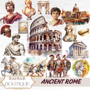 Grabados de la antigua Roma, imágenes prediseñadas de Roma, historia italiana, imágenes prediseñadas históricas, diario basura, pegatinas de mitología.