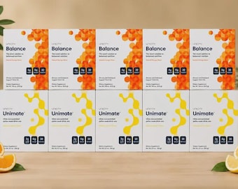 Unicity Balance and Unimate Drink Mix Combo Pack (10 Sachets)