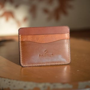 Personalized,Leather,Minimalist,Wallet,Unique,Edc,Birthday & Anniversary gift,Gift for him,Card holder,3114-TOMBA/Pueblo amber-Buttero amber