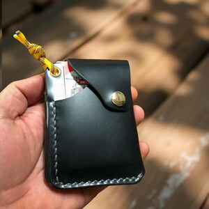 Personalisiert,Leder,Minimalistisch,Geldbörse,Einzigartig,Edc,Geburtstag,Jubiläum,Geschenk,Geschenk für Ihn,Kartenhalter,Geschenk für Papa&3111-BARBAROSSA Blck