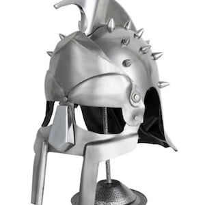 Greek Armour Gladiator helmet Maximux Decimus Meridians Armour Helmet for role play , Gladiator cosplay , Glagiator helmet , cosplay gifts