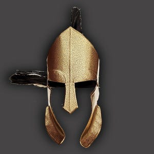 Spartan helmet large soldier battle Medieval costume cosplay Greek Sparta ancient Roman Corinthian warrior knight viking Zeus Armor armour