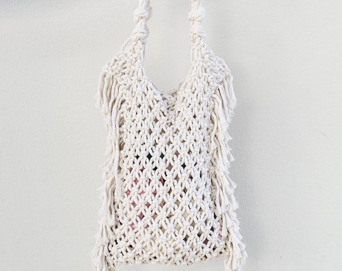 Macrame Beach Tote Bag