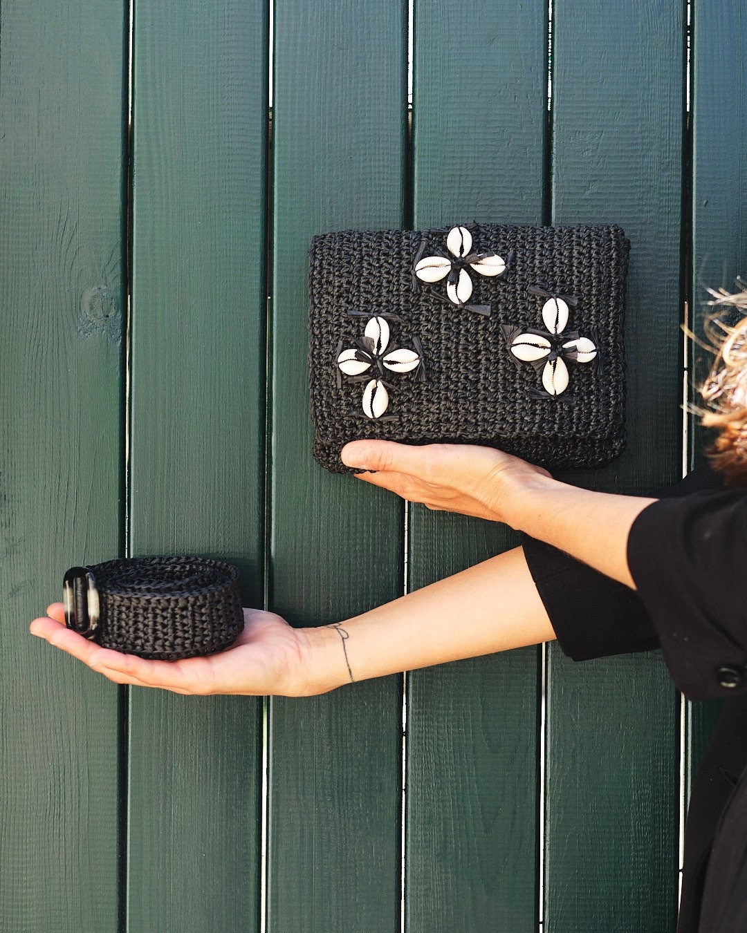 Straw Fanny Pack Seashell Belt Bag Summer Fanny Pack Etsy