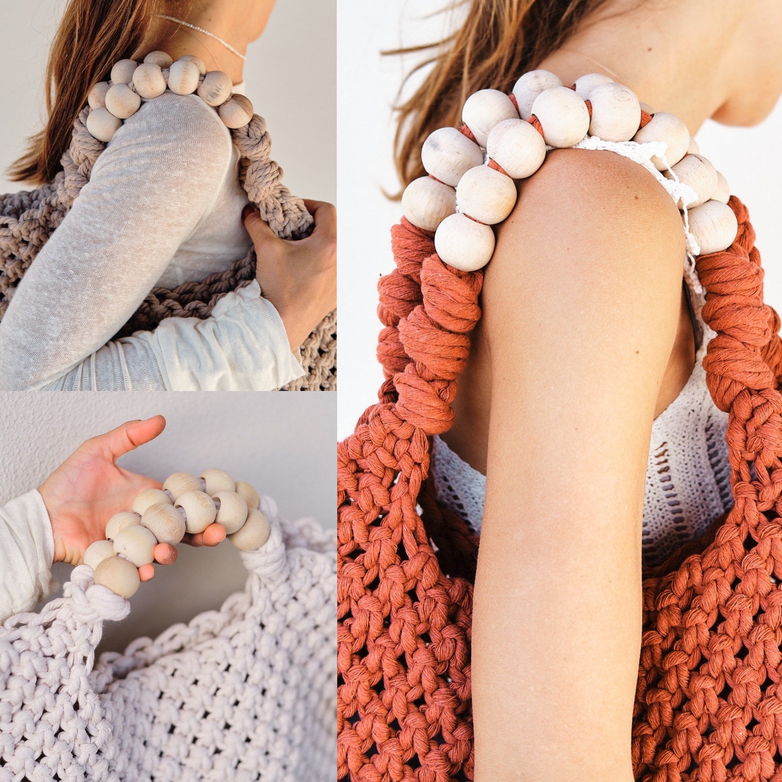 macrame beach bag