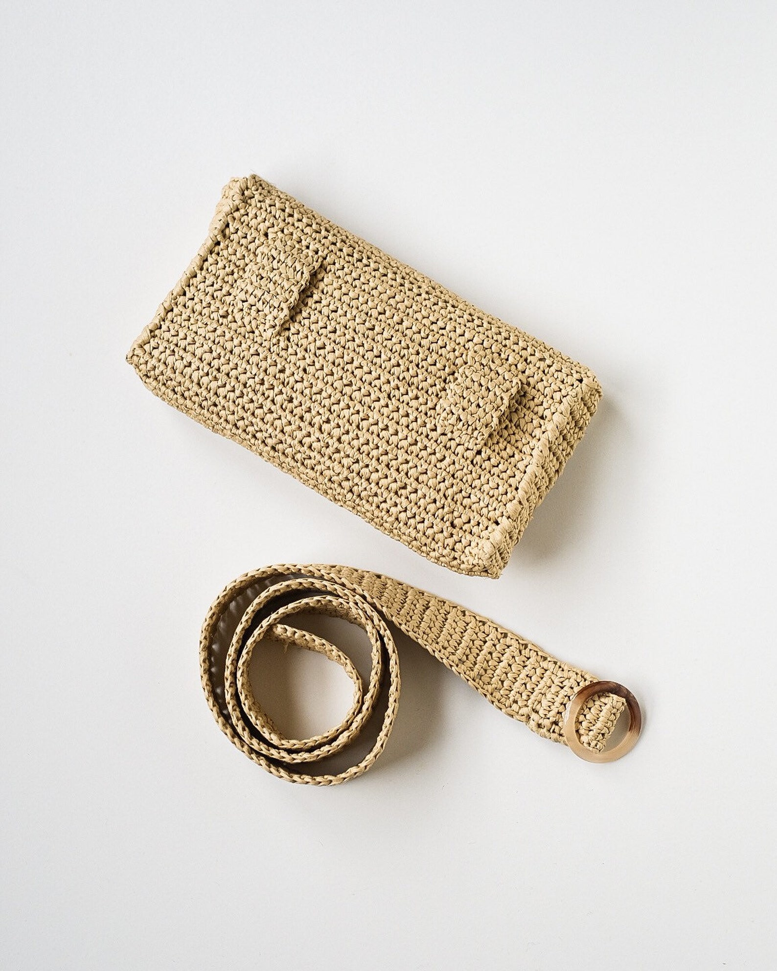 Grace Belt Bag in Straw main image 1