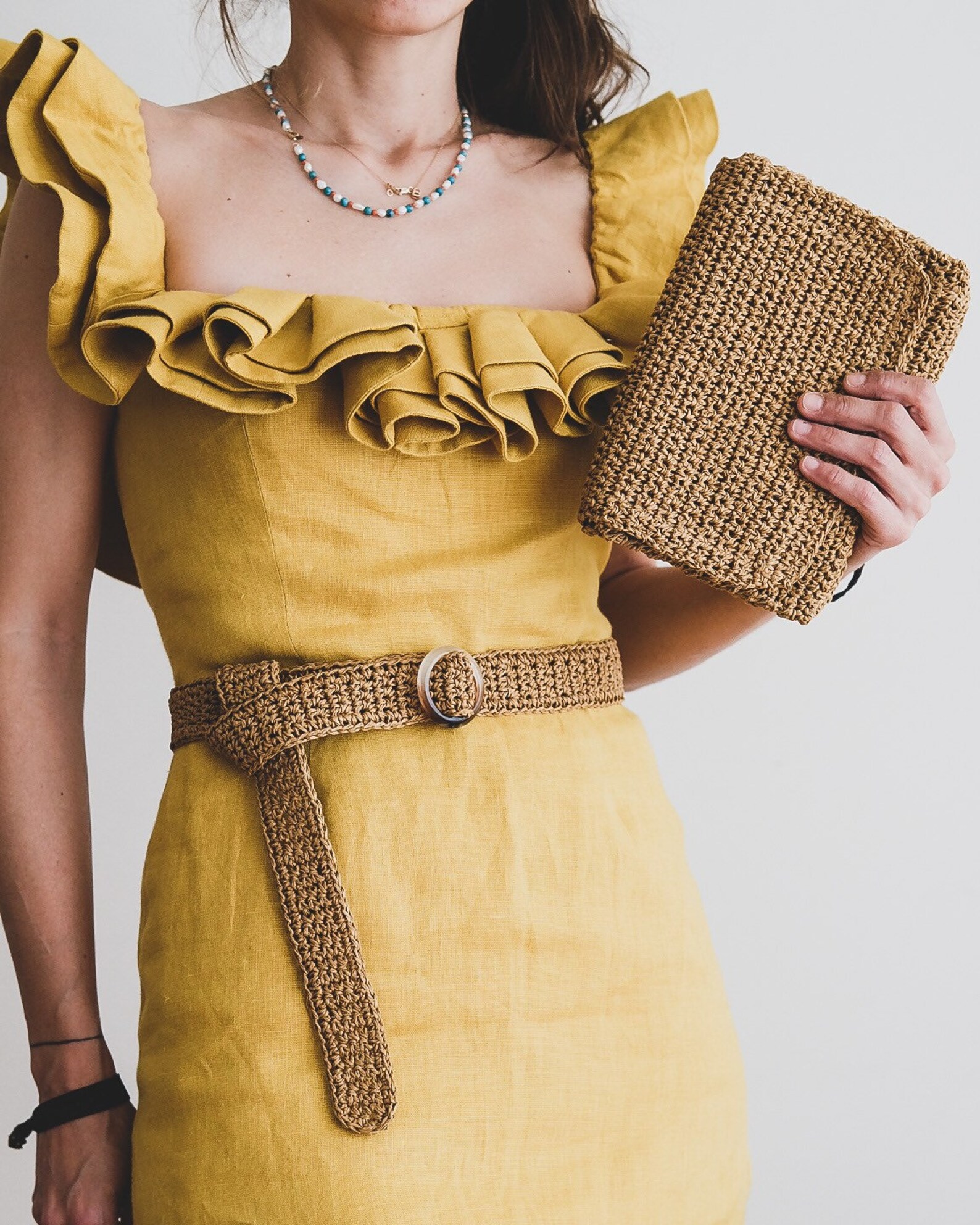 Straw Belt Bag Summer Belt Bag Hip Bag in Natural Color Etsy