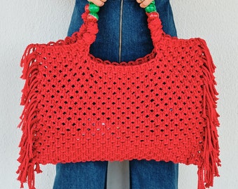 macrame crossbody bolsa pattern