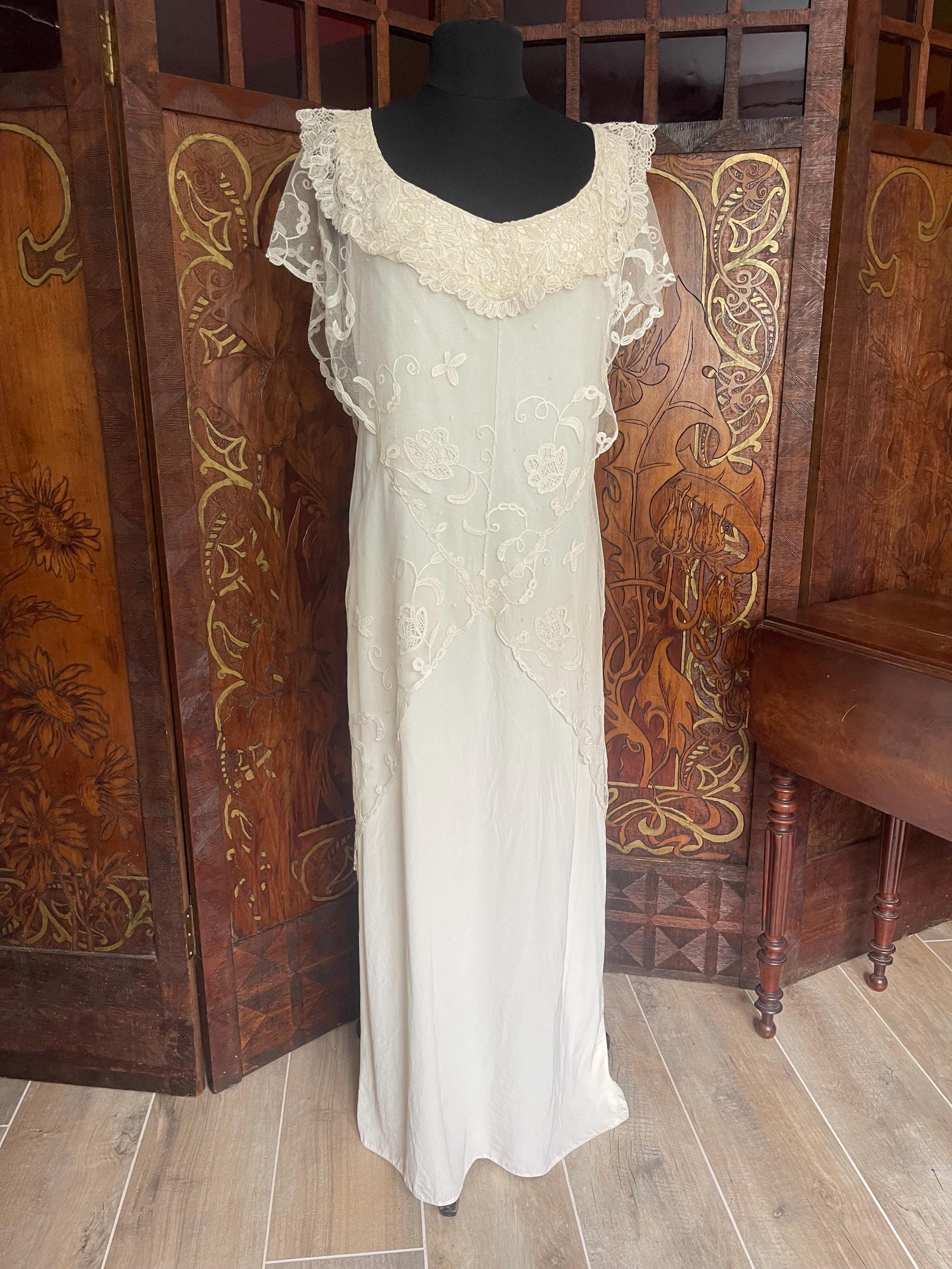 belgian lace dress SOLD* ANTIQUE BRUSSELS LACE WEDDING DRESS - Antique Lace Heirlooms