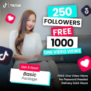 Nuove migliori offerte 250+ follower TikTok 1000 visualizzazioni gratuite per un video / Social Elevy