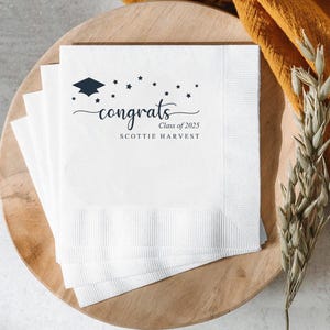 2025 Graduation Disposable Paper Napkins, Guest