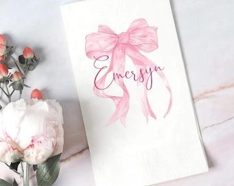 Personalized Baby Shower Napkins: Custom Guest Towels, Party Decor