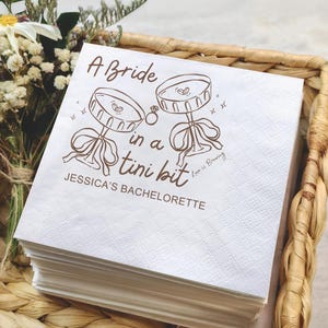 Personalized Bachelorette Napkins, Custom Bridal Party Napkins, Funny Bachelorette Guest Towels, Wedding Celebration Cocktail Napkins