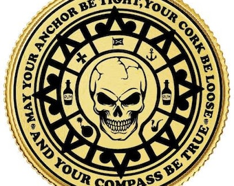 Pirate treasure coin