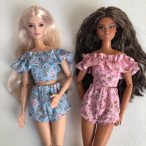 Top and Shorts for 1/6 Scale Doll, 11.5&quot;, 12&quot;, 30 cm, Outfit for Poppy Parker, Integrity, Fashionista, Fashion Doll Clothing