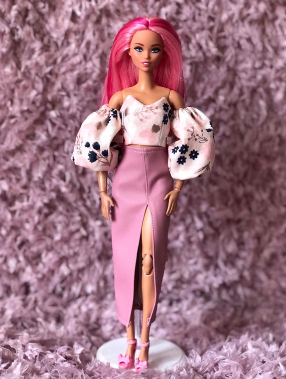 Outfit Pink Leather Barbie Dress Barbie Leather Dress  Love Shop Blush