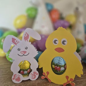 Porta-ovos de Páscoa em cartão 3D
