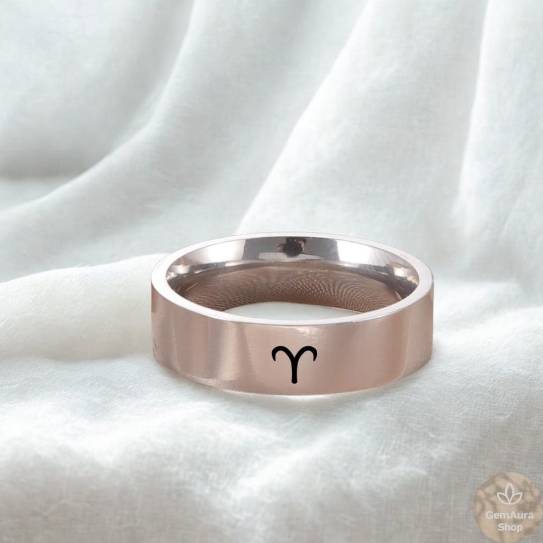 Zodic Sign Rings 12 Zodiac Sign Rings - Stainless Steel Horoscope Jewelry for Women ...