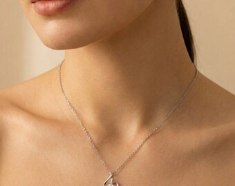 Angel Heart Jewelry Set, 925 Silver Necklace Earrings, Heart Pendant with Zircon, Romantic Gift  | | |