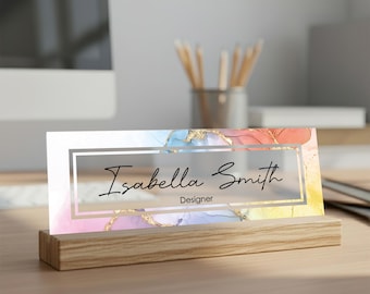 Personalized Desk Name Plate | 10 Best Selling Designs | Custom Office Name Sign | Minimal Desk Decor Gift
