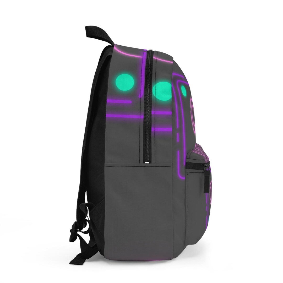 Retro 90s Neon Boombox Backpack, Stylish School Bag, Gift for Music ...
