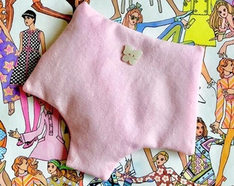 lavender sachet - panty shaped - in bubblegum pink cotton