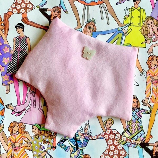 sachet lavande - forme culotte - en coton rose bubblegum