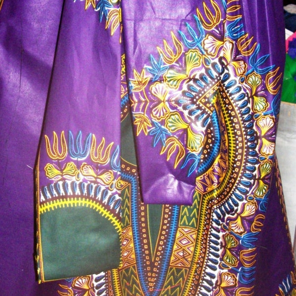 Purple Passion Dashiki Maxi and Matching Sistah Bag