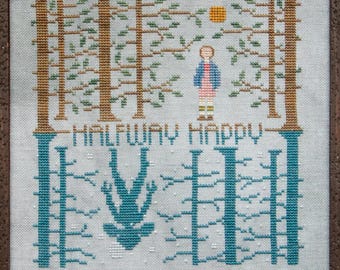 PRE-Order, Counted Cross Stitch Pattern, Halfway Happy, Tribute to Storyline Seasons, Opposites, Heartstring Samplery, PATTERN ONLY