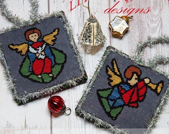 Counted Cross Stitch, Christmas at Grandma's 2, Christmas Decor, Pillow Ornaments, Bowl Fillers, Little Robin, PATTERN ONLY