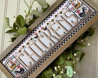 Counted Cross Stitch Pattern, Chickens, Word Swap, Farmhouse Decor, Word Play, Stitching with the Housewives, PATTERN ONLY