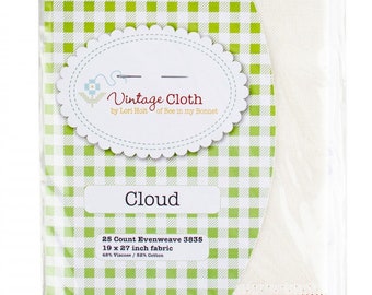 25 Count Evenweave, Vintage Cloth, Cloud, Evenweave 25, Counted Cross Stitch, Cross Stitch Fabric, Evenweave, Lori Holt, Bee in my Bonnet