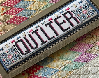 Counted Cross Stitch Pattern, Quilter, Word Swap, Stitching Decor, Word Play, Stitching with the Housewives, PATTERN ONLY
