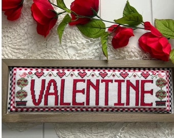 Counted Cross Stitch Pattern, Valentine, Word Swap, Stitching Decor, Word Play, Stitching with the Housewives, PATTERN ONLY