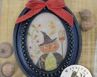 PRE-Order, Counted Cross Stitch Pattern, Hocus Pocus, Halloween Decor, Fall Decor, Pumpkin, Brenda Gervais, PATTERN ONLY