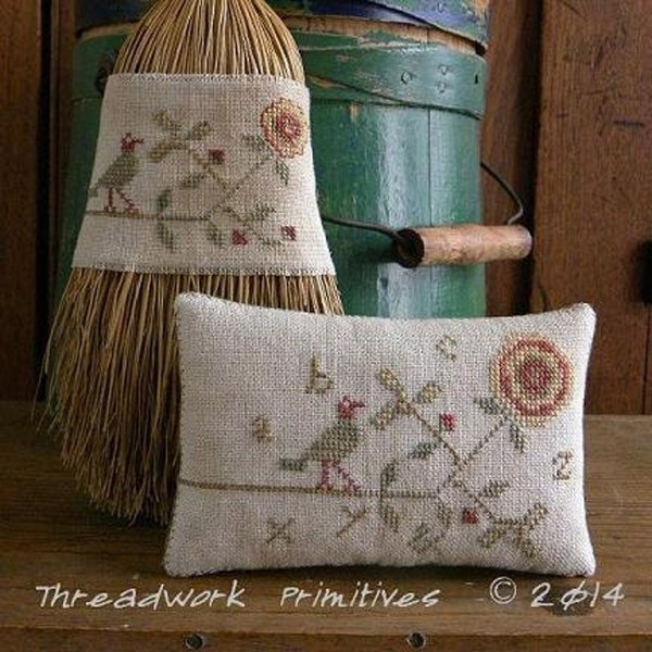 Threadwork Primitive Cross Stitch - Etsy