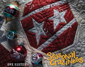 Softcover Book, Seasonal Craziness, Whimsical Quilt, Quilt Applique, Applique Quilts, Primitive, Rustic Decor, One Sister, Janet Rae Nesbitt