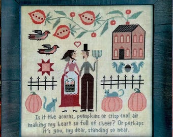 PRE-Order, Counted Cross Stitch Pattern, My Dear, Fall Decor, Thanksgiving, Autumn Decor, Teresa Kogut, PATTERN ONLY