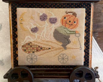PRE-Order, Counted Cross Stitch Pattern, Corny, Halloween Decor, Folk Art, Primitive, Teresa Kogut, PATTERN ONLY