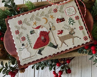 PRE-Order, Counted Cross Stitch Pattern, Holiday Stroll, Christmas Decor, Santa Claus, Teresa Kogut, PATTERN ONLY