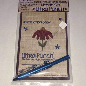 Ultra Punch, Ultra Punchneedle, Ultra Punch Needle, Embroidery, Surgical Steel Needles, Punch Needle Embroidery, Threaders UltraPunch Needle