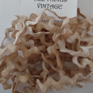 Rick Rack Trim, All Things Vintage, Lady Dot Creates, Hand Dyed Rick Rack, Cotton Rick Rack, Sewing Notion, Sewing Accessory, Sewing Trim