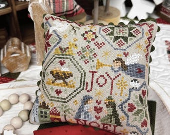 Counted Cross Stitch Pattern, Nativity Quaker, Christmas Motifs, Christmas Decor, Christmas Motifs, Primrose Cottage Stitches, PATTERN ONLY